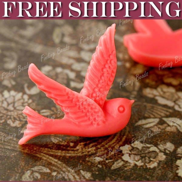   fashion DIY bird Animal cameo flatback Cabochons settings wholesale