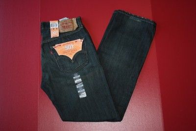 NEW WITH TAGS MENS LEVIS ORIGINAL 501 RED TAB BUTTON FLY JEANS