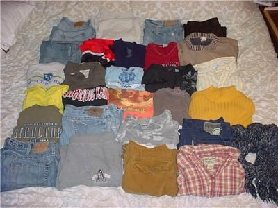   Clothing LOT 36 32 Large XL L American Eagle Express Aeropostale Levis