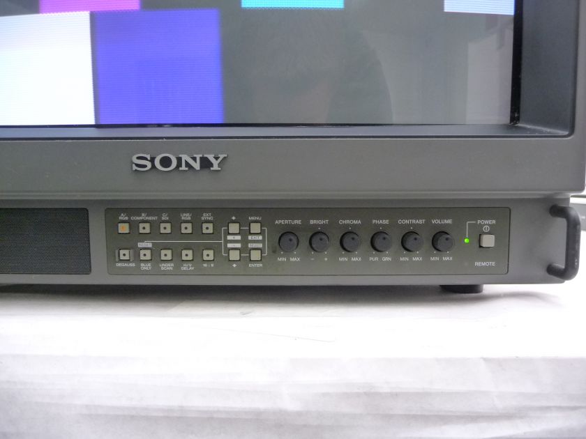 SONY 20 COLOR VIDEO MONITOR PVM 20M4U 169 CALIBRATED  