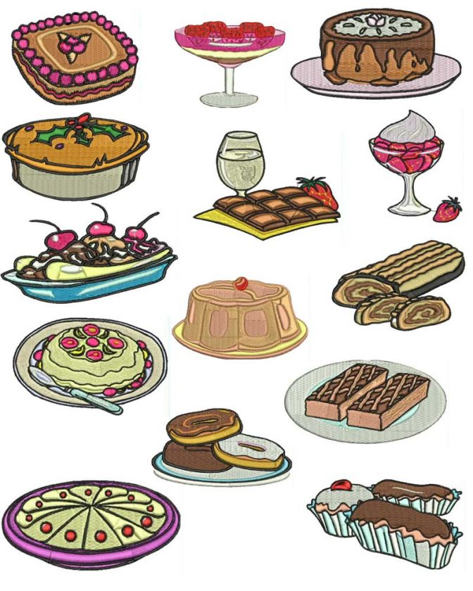 125+ Food & Drink Machine Embroidery Design Collection  