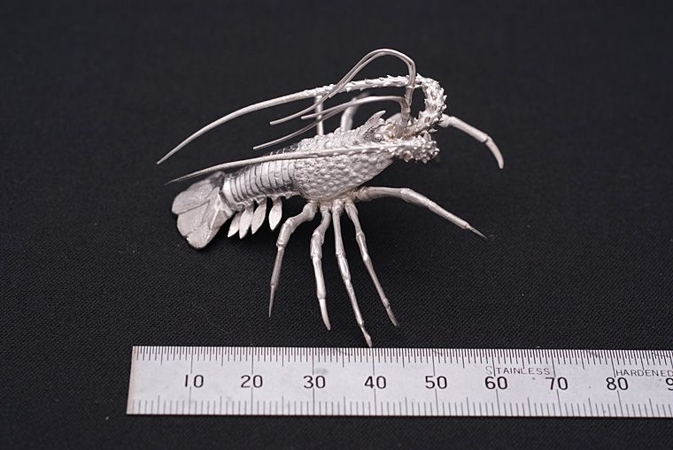 Silver Sterling 925 Charm Miniature Japanese Lobster  