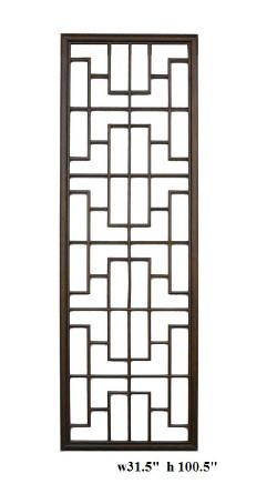 Long Geometric Rectangular Wood Panel ss447  