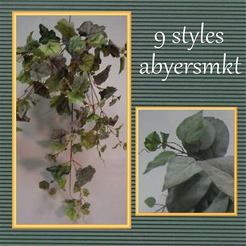 32 Artificial Silk Plants Frosted Greenery Bush  