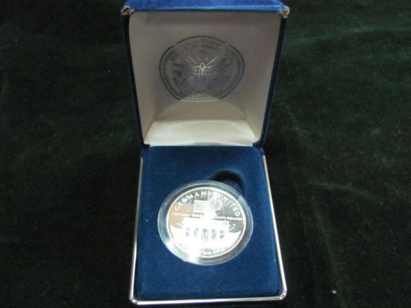 1990 Marshall Islands $50 Germany United Silver Coin  