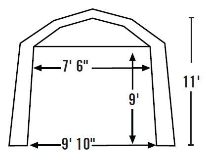 NEW 12x24x11 Portable SUV Truck Car Boat Garage Carport Shelter Logic 