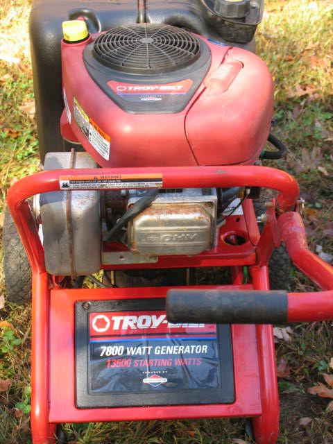 Troy Bilt 7800 watt Generator Model # 030237 7800w   North GA 30528 