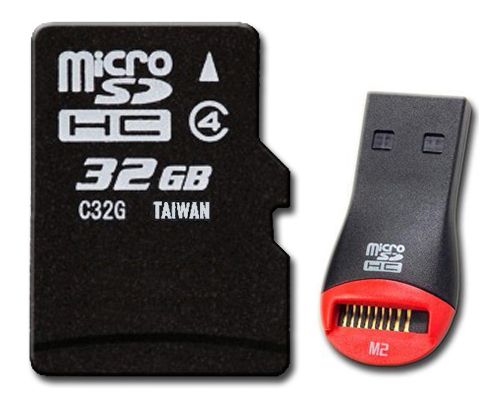   32GB 32G microSD micro SDHC SDHC TF Flash Memory Card Class 4 +  