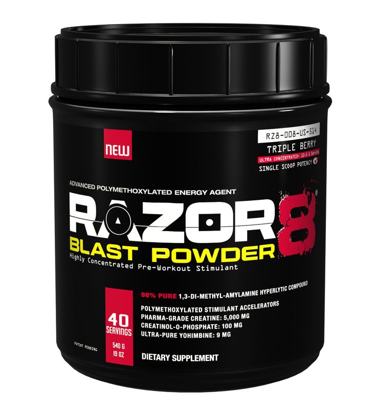 All Max Razor 8 Blastpowder Triple Berry 540 Grams  