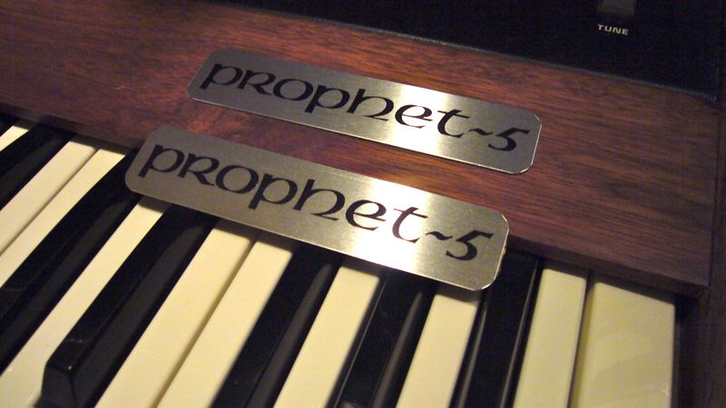 SEQUENTIAL CIRCUITS ANALOGUE SYNTHESIZER PROPHET 5 METAL TAG BADGE 