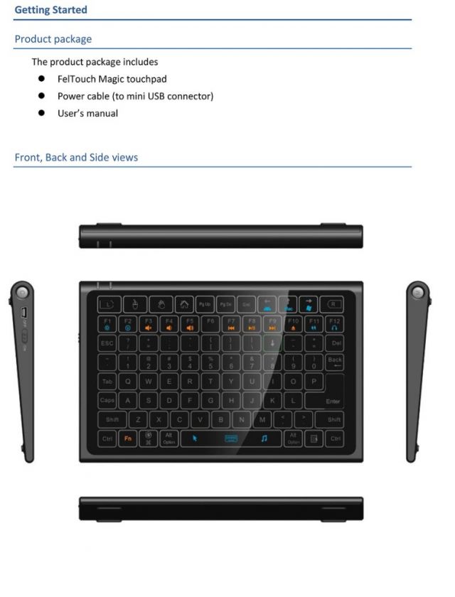 Bluetooth 3.0 Touchpad Keyboard / Mouse 2in1 for android iPad iPhone4 