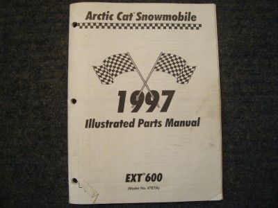 1997 Arctic Cat Snowmobile Parts Manual EXT 600 EXT600  