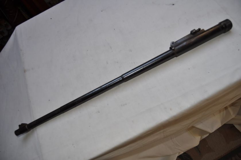 USED BARREL FOR 8MM MAUSER MILITARY RIFLE WITH FRONT & REAR SIGHTS 