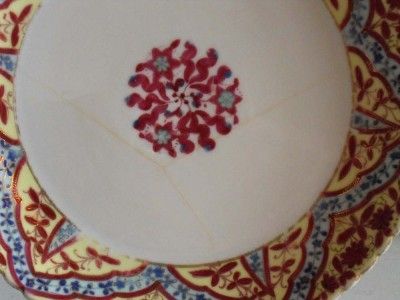   Fine Porcelain Plates 7 5/8 Set of 8 Hand Painted Beehive Mark  