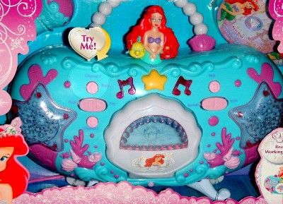 LITTLE MERMAID ARIEL KARAOKE PLAYER BOOM BOX MACHINE NW  