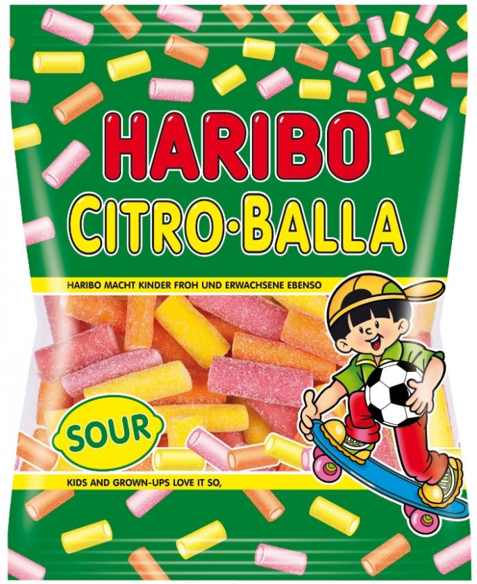 haribo citro balla soft gum sour 1 bag total 175 gr