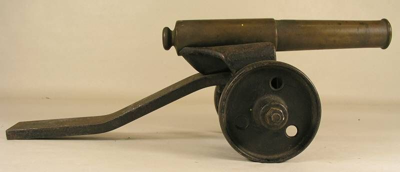   EARLY 8 BRONZE SIGNAL SALUTE BLACKPOWDER NOISE MAKER CANNON  