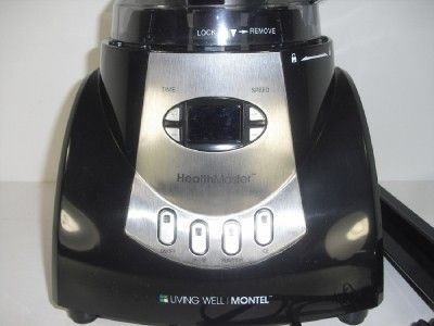   Montel Healthmaster Fruit & Vegetable Emulsifier Blender Black  