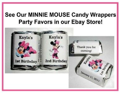 20 MINNIE MOUSE BIRTHDAY PARTY FAVORS ~ WATER BOTTLE LABELS  