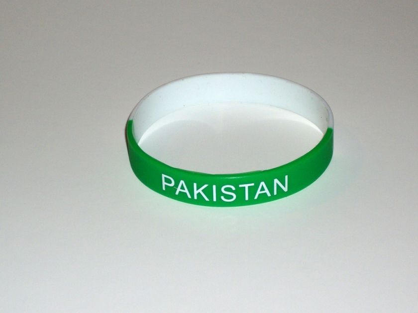 Pakistan silicone wristband Pakistan bracelet  