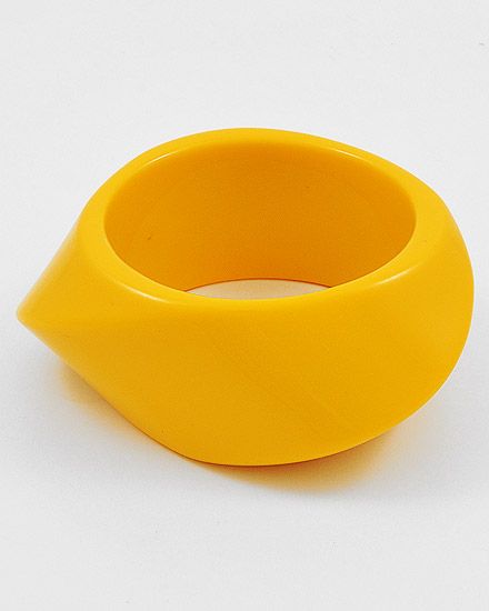 New big chunky bangle cuff bracelet Yellow or Orange your choice 