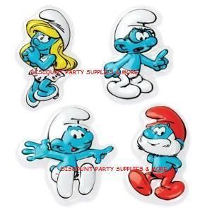   Smurfette Papa Brainy Jokey Smurf Pop Top Cake Topper Decorations