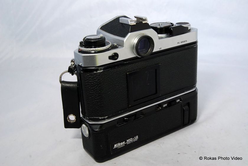 Nikon FE Camera body only with MD 12 motor drive winder  