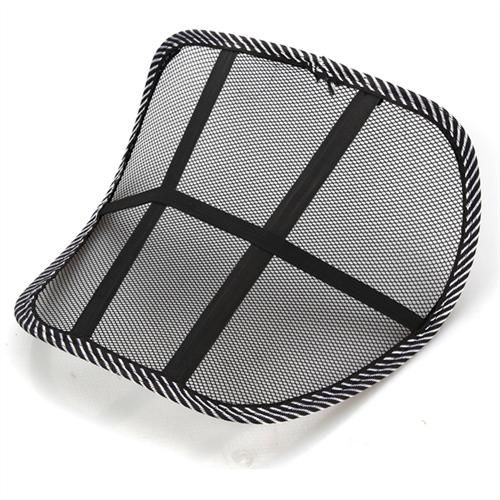 New Mesh Lumbar Back Brace Support Car Seat Chair Cushion Black  