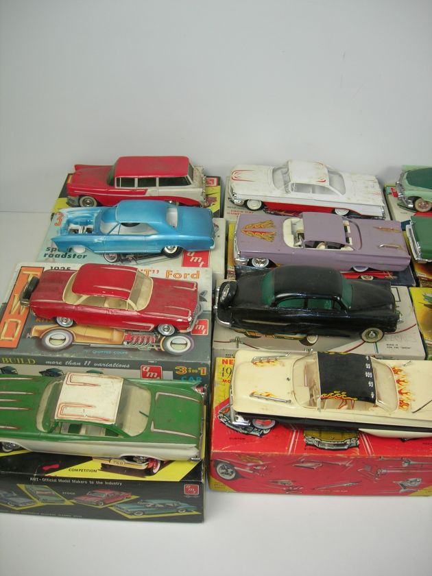 Collectible Vintage model car lot/ AMT and SMP models Model B & T Ford 