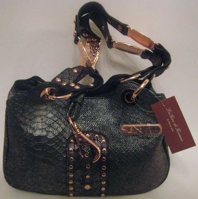 La Gioe di Toscana Crocodile, Alligator Hobo Handbag  