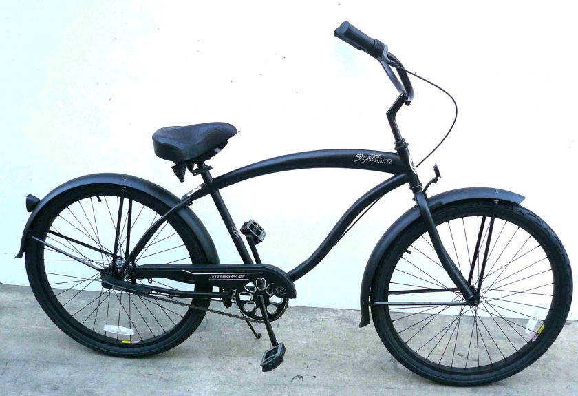 26 BEACH CRUISER BIKE BICYCLE Micargi Stealth 3 speed  