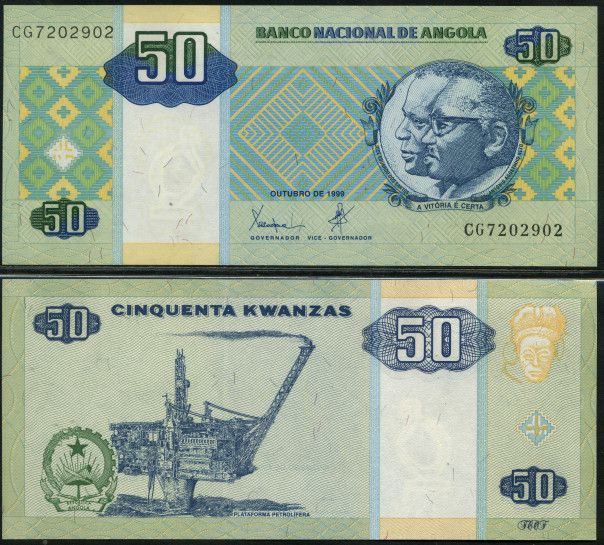 ANGOLA   50 KWANZAS 1999 UNC   P 146  