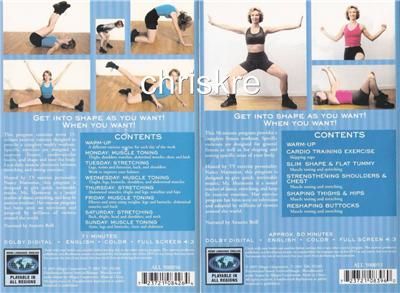 Lot of 2 DVD Exercise Fitness Shape Slim Tone Strength  