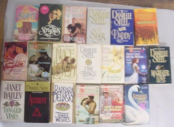 19 Thick MODERN ROMANCE NOVELS Only $3s/h Lot #A175  