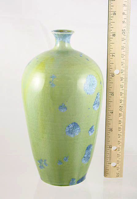 FABULOUS NAN HAMILTON MUDVILLE POTTERY CRYSTALLINE GLAZE VASE  