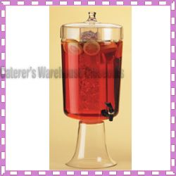 GALLON GLASS JUICE ICED TEA BEVERAGE DISPENSER NEW  