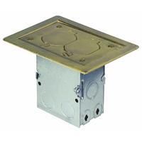 Bronze Floor Box Electrical Outlet Kit by Thomas & Betts no. 71WDS 