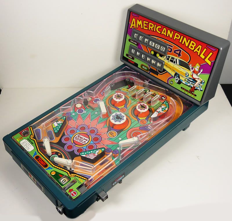   TOMY AMERICAN PINBALL ELECTRONIC TABLETOP PINBALL MACHINE GAME IN BOX