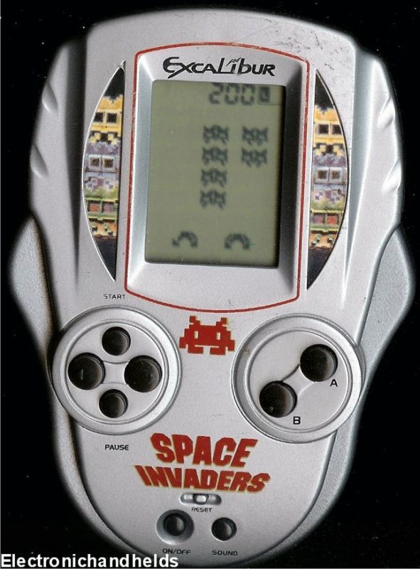 EXCALIBUR SPACE INVADERS ELECTRONIC HANDHELD TOY GAME ARCADE CLASSIC 