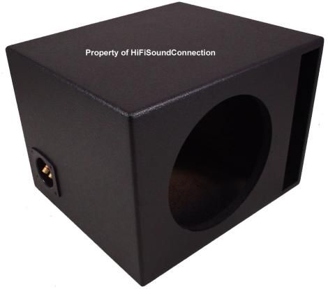 SINGLE 12 SUB VENTED PORT CAR AUDIO ENCLOSURE SUB BOX  