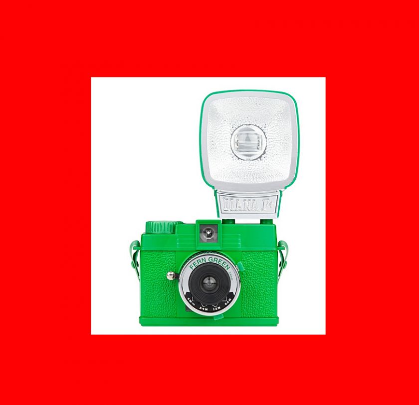 LOMO DIANA MINI CAMERA FERN GREEN LOMOGRAPHY HALF FRAME FILM 35 MM 