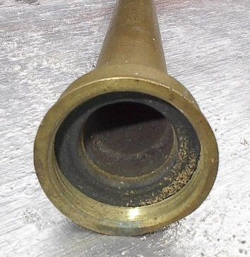   Brass Fire Hose Nozzle 12 Tall Old Vintage Truck Fireman  