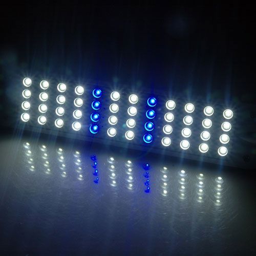 5W Energy Saving 8 Blue 40 White LED Fish Tank Bright Lights  