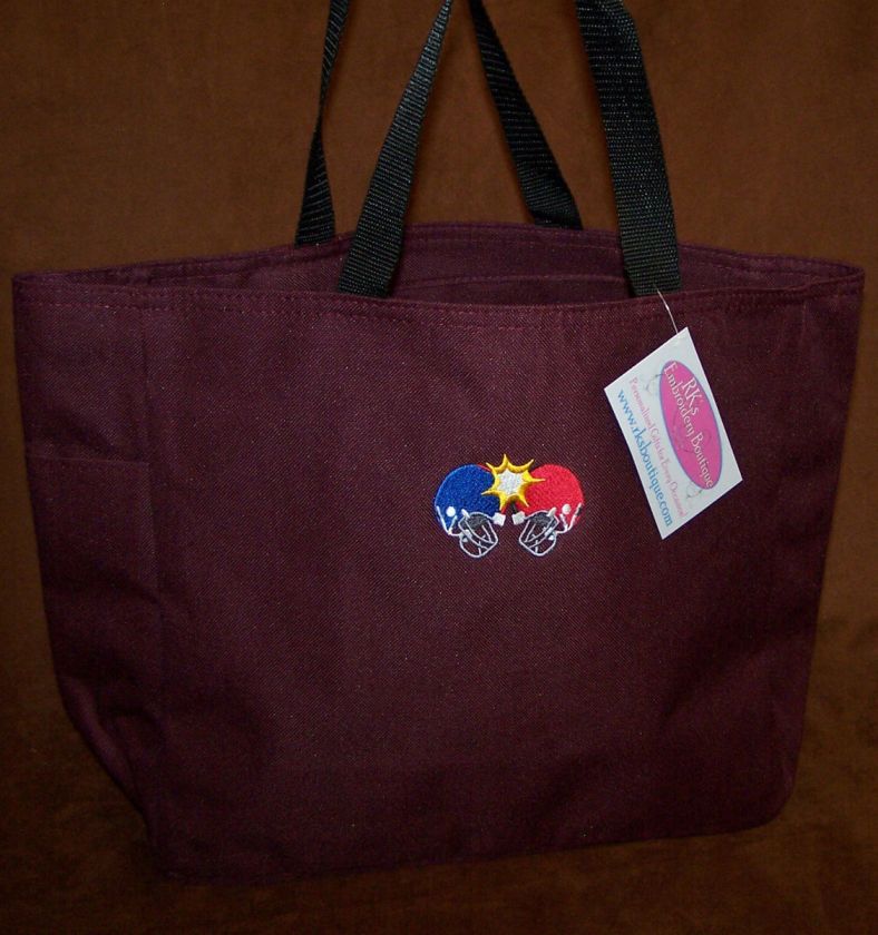 Crashing Football Helmets Essential Sports Mom Tote Bag  