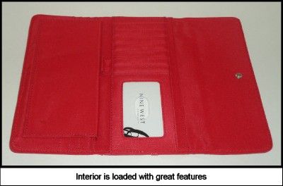 Nine West Gardenia Fruit Punch Ckbook Wallet+,Cover Nwt  