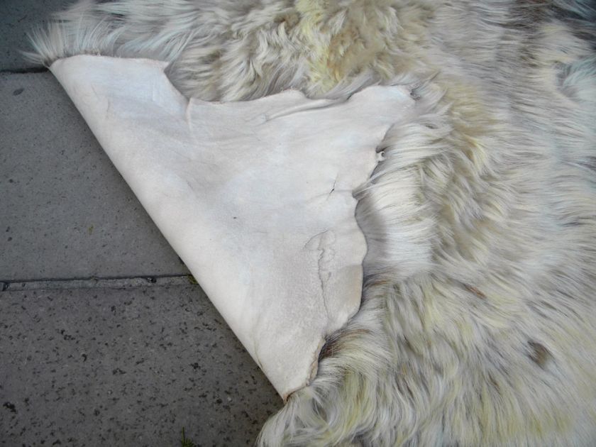 Turkish Goat Skin Rug Fur Pelt Natural Figure 47x31  