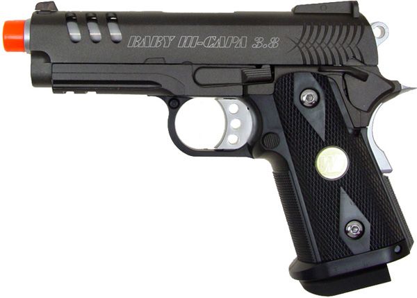 WE 3.8 Hi Capa Gas/CO2 Blowback Airsoft Metal Pistol  