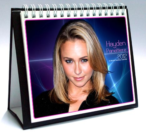 HAYDEN PANETTIERE 2012 DESKTOP HOLIDAY CALENDAR Heroes  