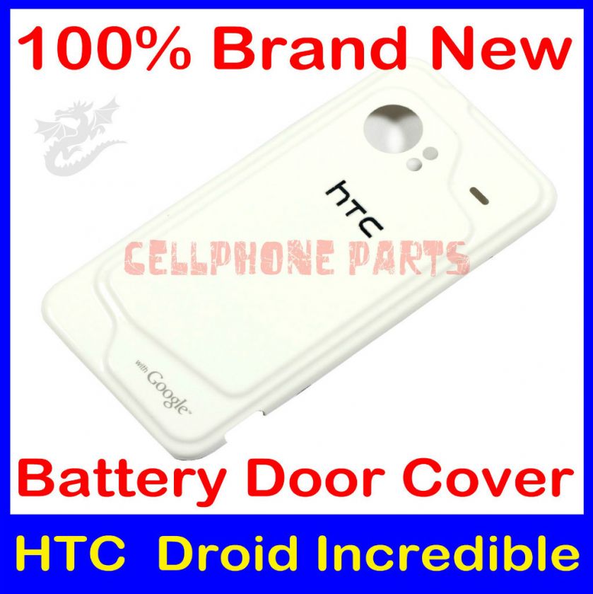   Back Door Cover Replacement For HTC Droid Incredible White  