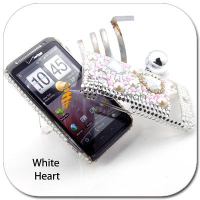 BLING Rhinestone Hard Case Cover HTC Thunderbolt 6400  